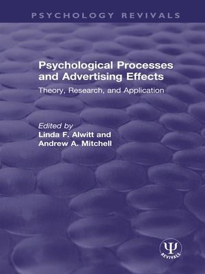 cover image of Psychological Processes and Advertising Effects